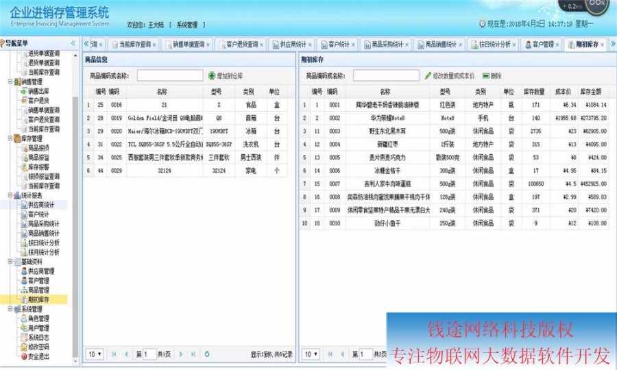 springBoot java springmvc 企业级进销存ERP系统源码 源代码程序