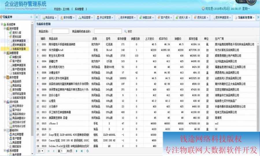 springBoot java springmvc 企业级进销存ERP系统源码 源代码程序