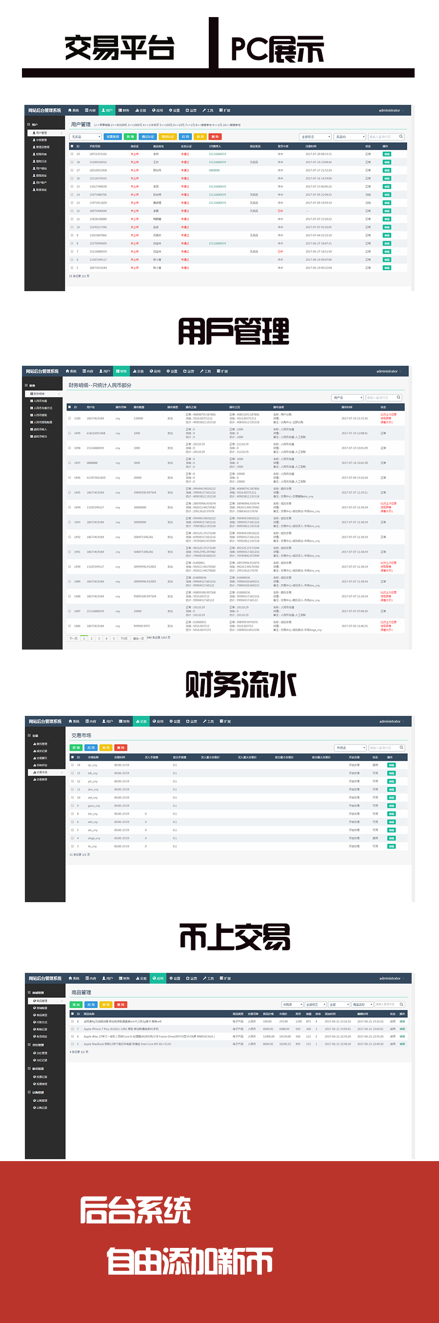 （正版）含教程PC+WAP虚拟币数字币交易平台源码，带手机版。送钱包！
