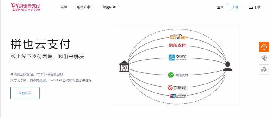 拼也云易支付云支付系统源码 第三方_第四方免签约支付