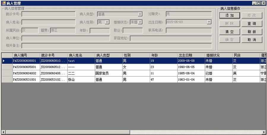 医院门诊管理系统源码（.NET+WinForm+Vs2010+Sql2005）