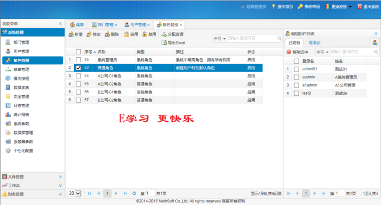 Java权限 管理 系统 源码 SpringMVC Mybatis Shiro EasyUI SSM