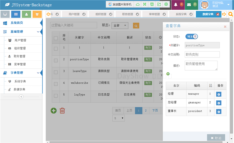 JAVA 后台管理 开发框架 源码 HTML5 bootstrap Activiti 工作流