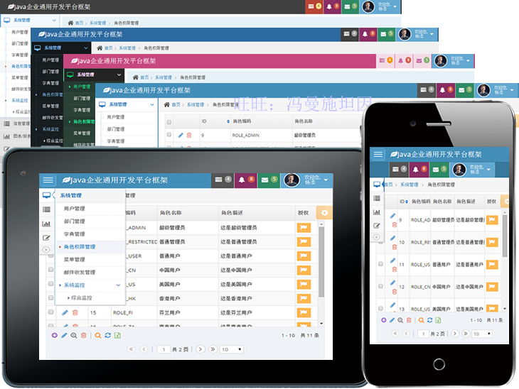 Java源码 JavaWeb开发框架 代码 SSH SSM OA ERP CRM Java项目