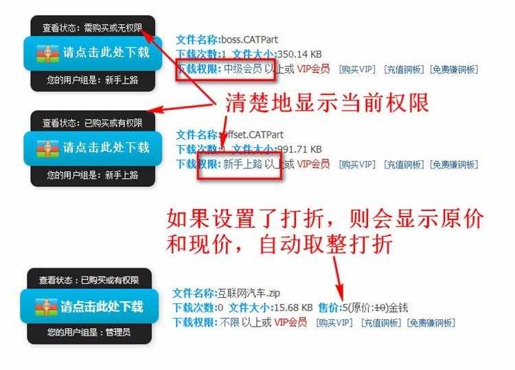 discuzX3.4附件打折和下载限制 V6.6美化版 支持手机端[threed_dazhe] [价值35元]