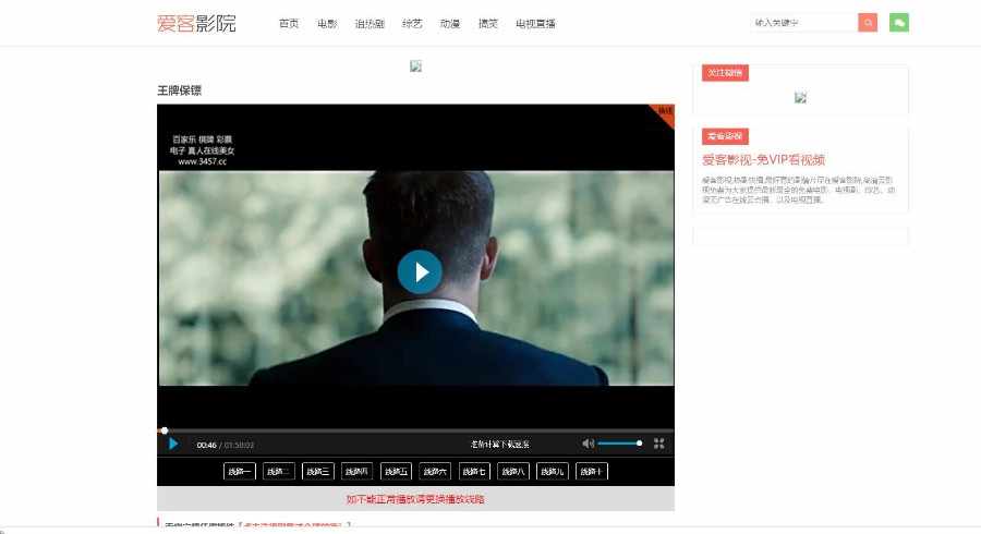 电影网/电影引流站/电影采集站/电影自动采集更新站/