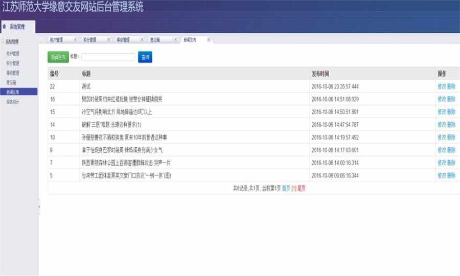 JAVA交友网站源码（前端+后端）