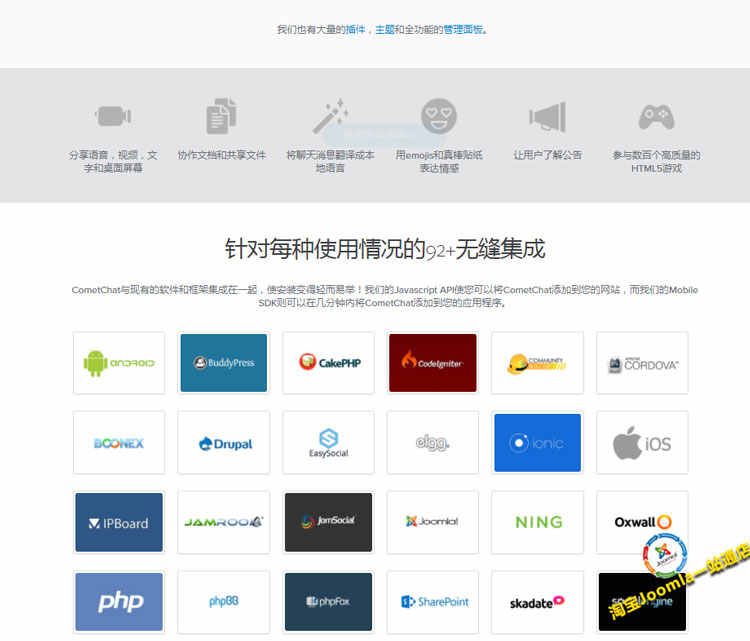 CometChat 网站在线即时聊天/B2B、B2C网站在线聊天解决方案源码