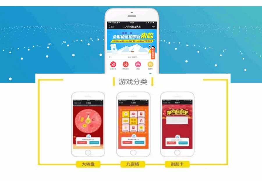 商城小程序diy+三级分销+公众号+商城直播