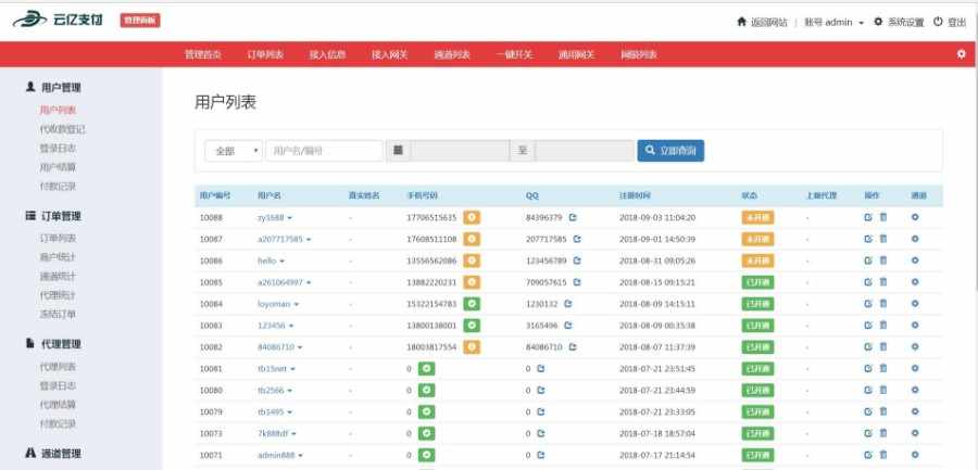 2018最新聚合支付/可运营/第三方/第四方/支付源码/含API