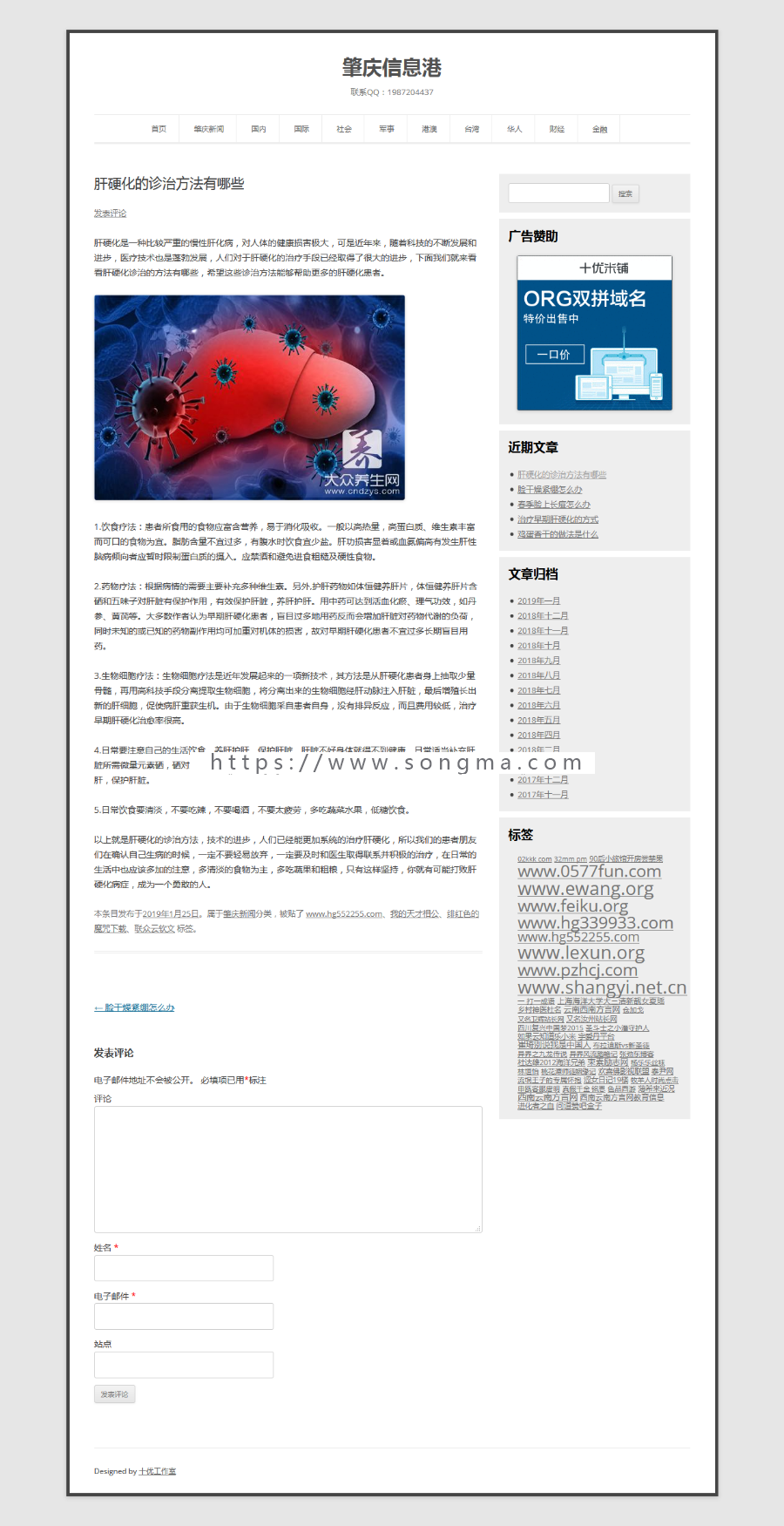 Wordpress模板 | 博客主题 | 简洁博客文章网站主题