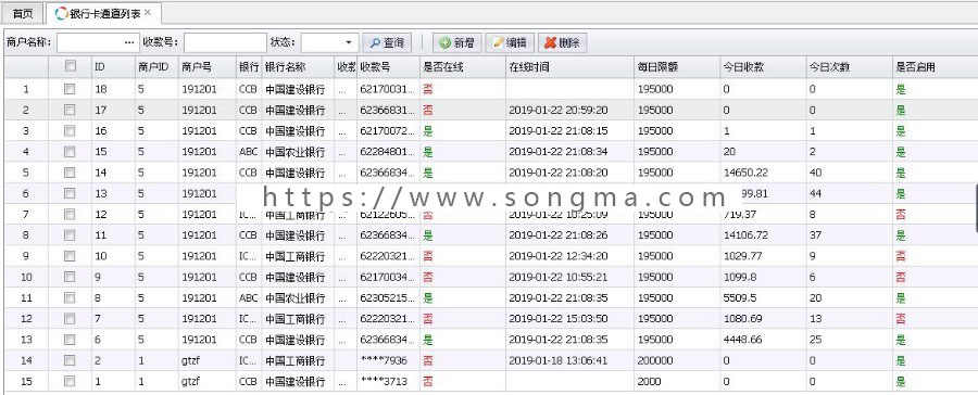 （收款助手，不掉单）支付宝转银行卡，订单监控，免签支付平台 三套模版