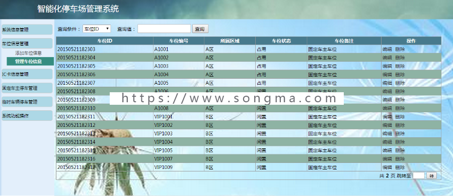Java 基于Web停车场管理系统的设计与实现源码+数据库+文档+项目辅导视频