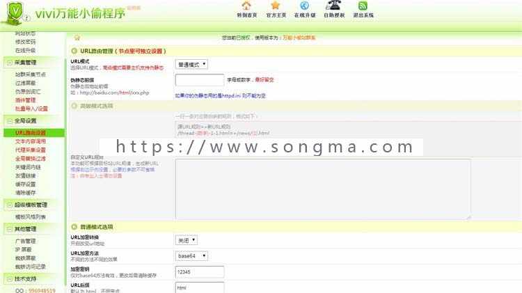 VIVI小偷程序站群版 2019镜像克隆站群源码 采集系统