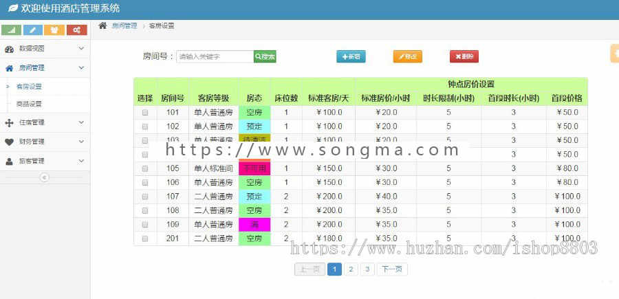ssm+mysql jsp实现的Java web酒店管理系统项目源码 设计 附教程