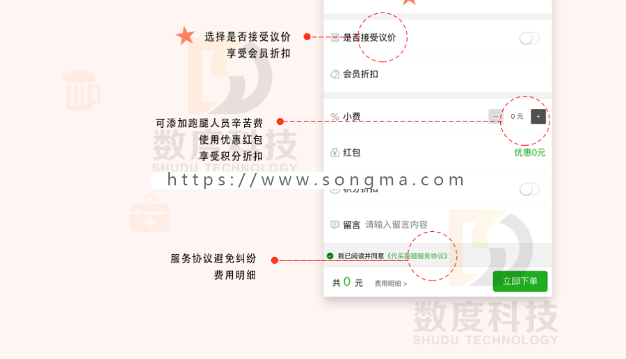 超人配送代驾跑腿维修家政小程1.5.5版，微信跑腿代驾小程序源码，前端+后端
