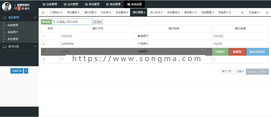 Java SSM 企业财务管理系统