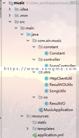 spring boot+spring mvc+spring整合开发QQ音乐微信小程序（含简单服务端）