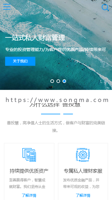 Discuz金融投资行业互联网企业宣传站+门户社区