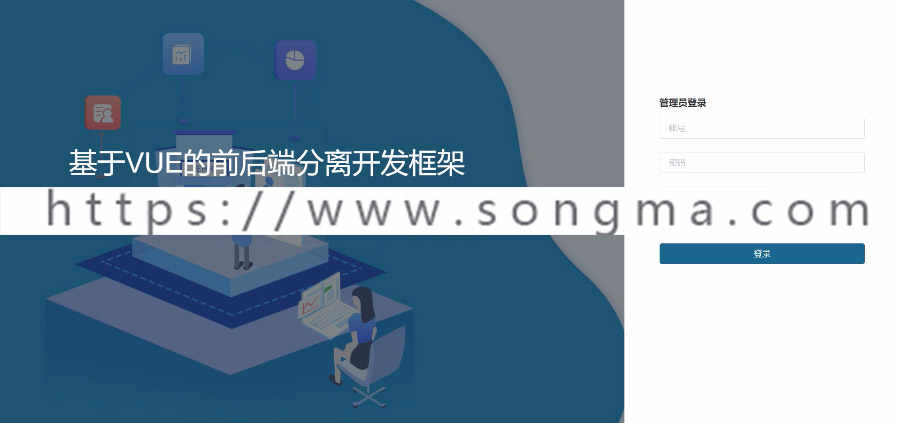 前后分离敏捷开发框架源码基于Vue+ElementUI+Springboot后台权限 