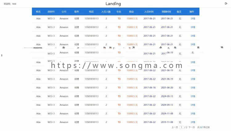 ssm客户租房客房租赁管理系统源码 javaweb酒店管理 