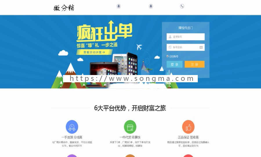 JAVA CPS分销系统源码 微信公众号盈利平台源码 三级分销系统源码 微信派单微分销系统