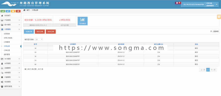 2017后台管理模板html5静态页商城系统静态页源码前端素材