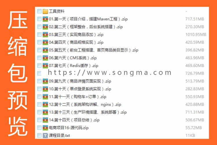 Java电商源码视频大并发商城项目系统Java源码Java框架代码教程