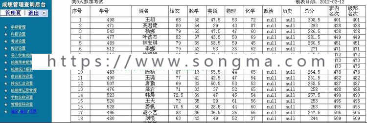在线网站成绩查询系统2.0 asp成绩查询系统源码 成绩查询模版