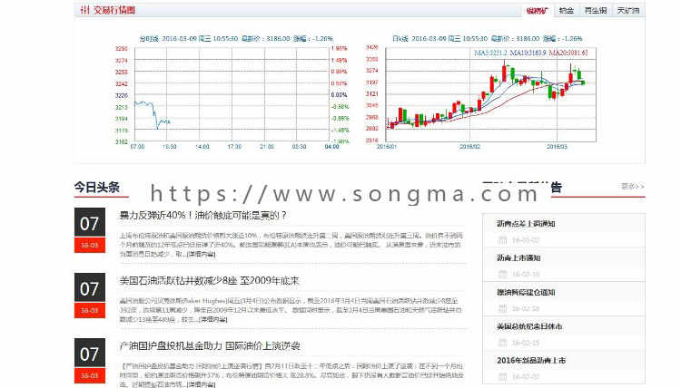 原油、金融股票源码网站