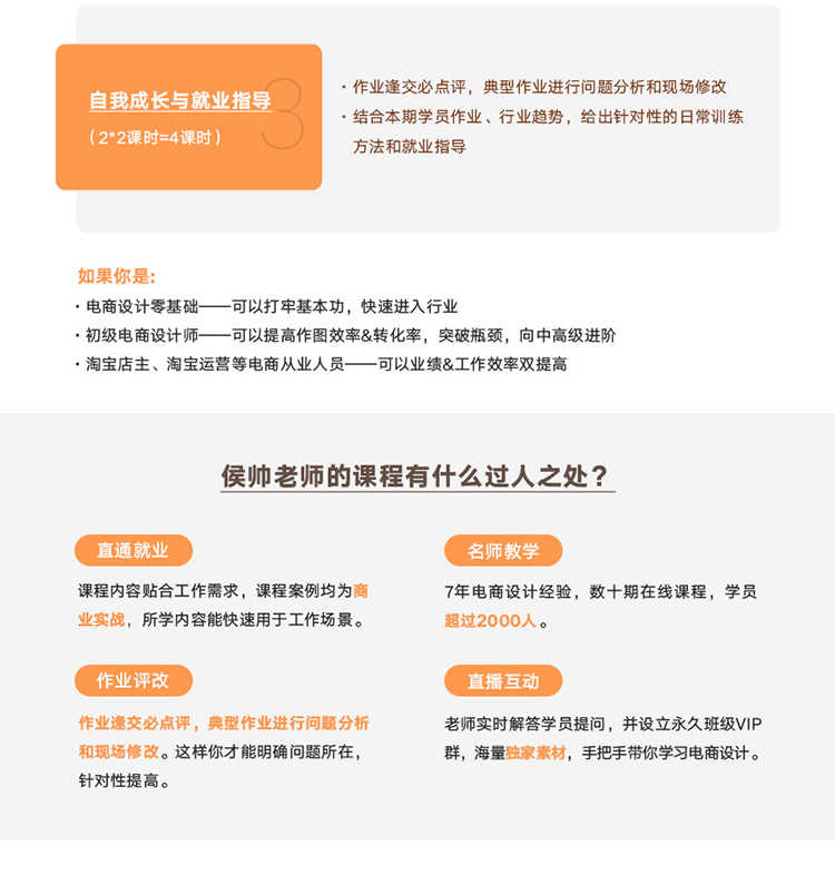 侯帅电商设计实战全能班 淘宝美工PS进阶海报合成视频教程带整套