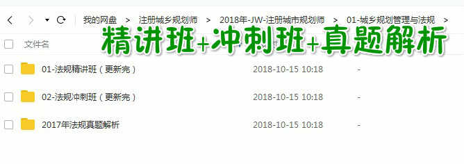 2018年注册城乡城市规划师注规考试视频课件题库培训教程课程真题