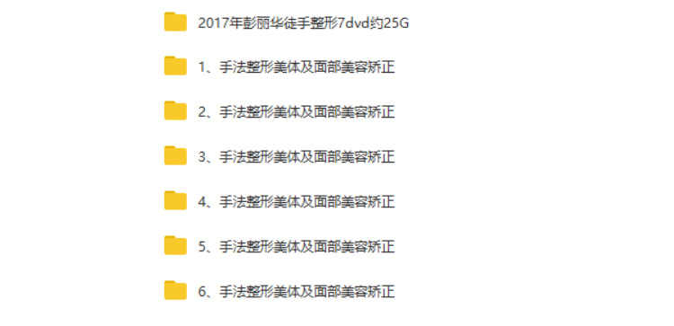 徒手整形实用技术张富源王红锦仝氏许强正骨徒手整形视频教程全集