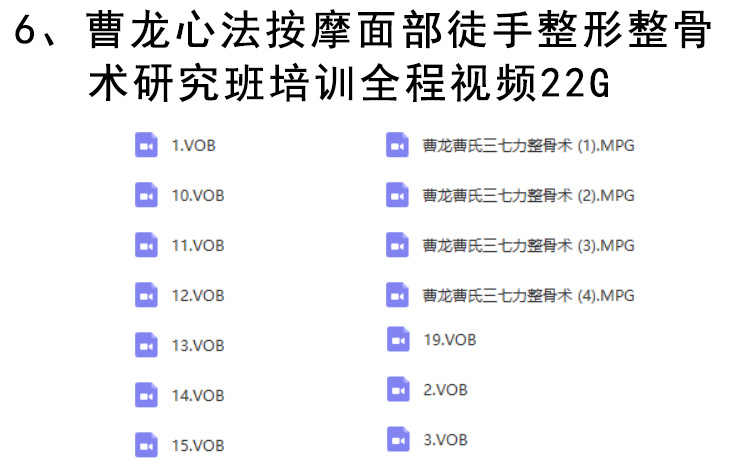 徒手整形实用技术张富源王红锦仝氏许强正骨徒手整形视频教程全集