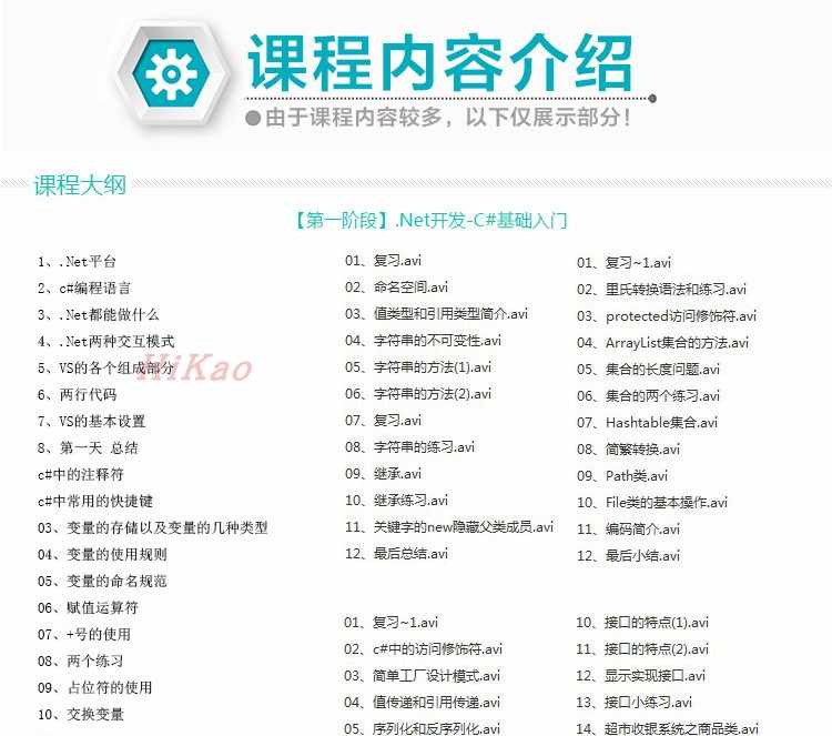 C#视频教程ASP.Net零基础入门WinForm项目实战mvc编程游戏开发