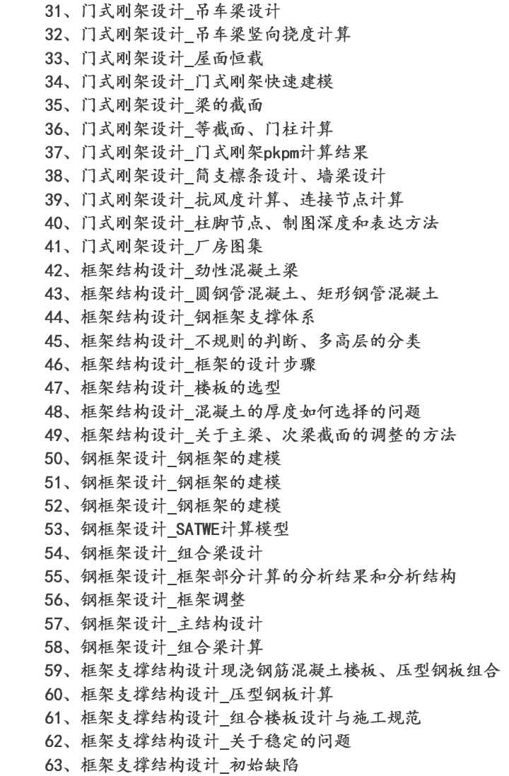 入门到精通钢结构PKPM设计视频教程门刚吊车钢框架网架网壳特价