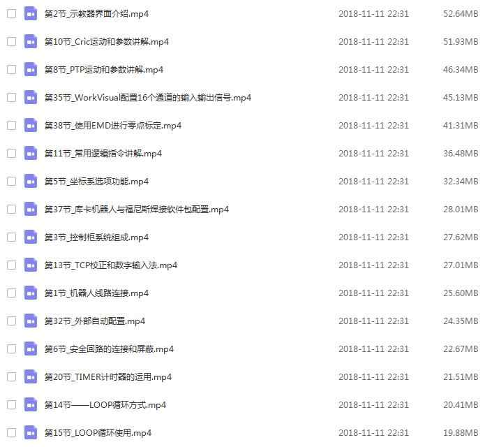库卡机器人视频教程全套KUKA机械手教学自学从入门到精通
