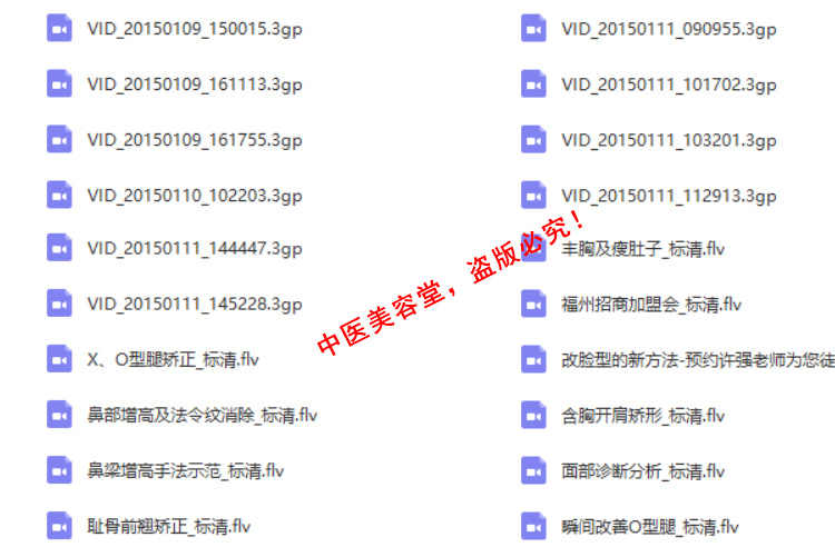 徒手整形实用技术张富源王红锦仝氏许强正骨徒手整形视频教程全集