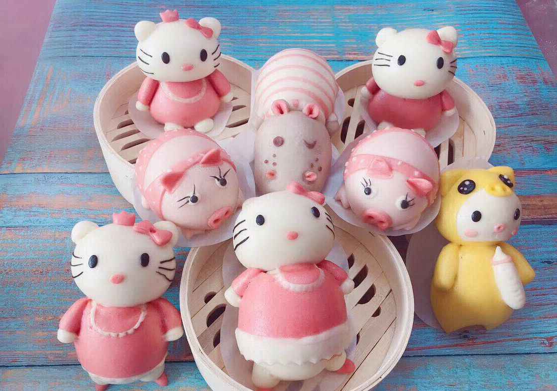 全套最全卡通包子馒头教程儿童果蔬馒头视频教学卡通果蔬包教程