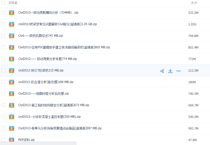 新midas civil迈达斯视频资料学习教程