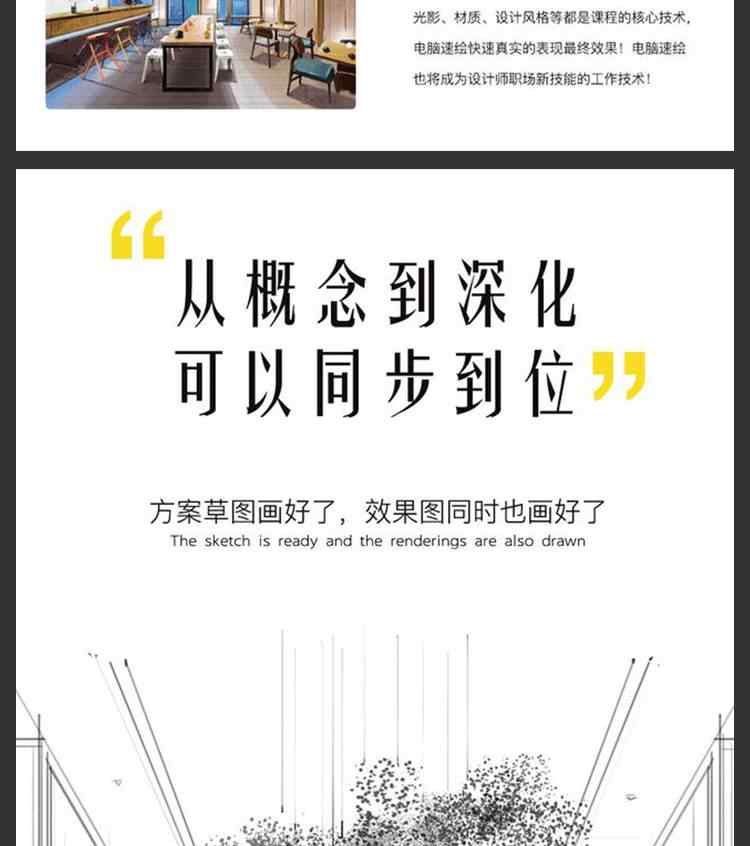 2018纯粹连柏慧室内设计sketchbook电脑手绘视频教程skb笔刷素材a