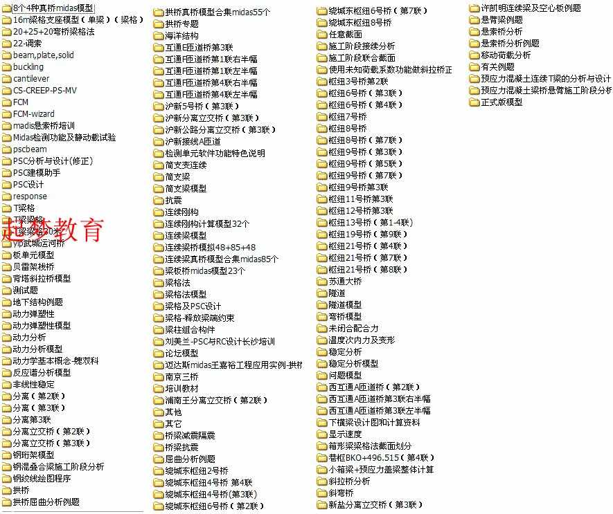 新midas civil迈达斯视频资料学习教程