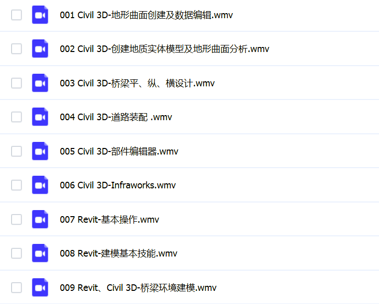 桥梁隧道道路BIM视频教程Dynamo Navisworks Revit Civil 3D建模