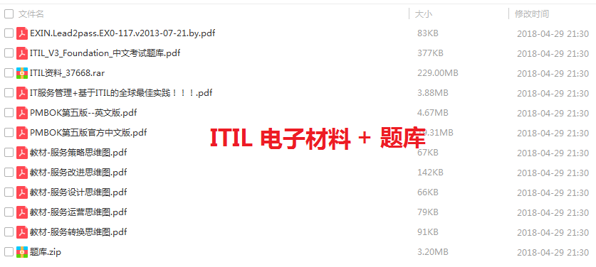 ITIL V3 Foundation 认证系列视频IT运维服务管理全套培训教程