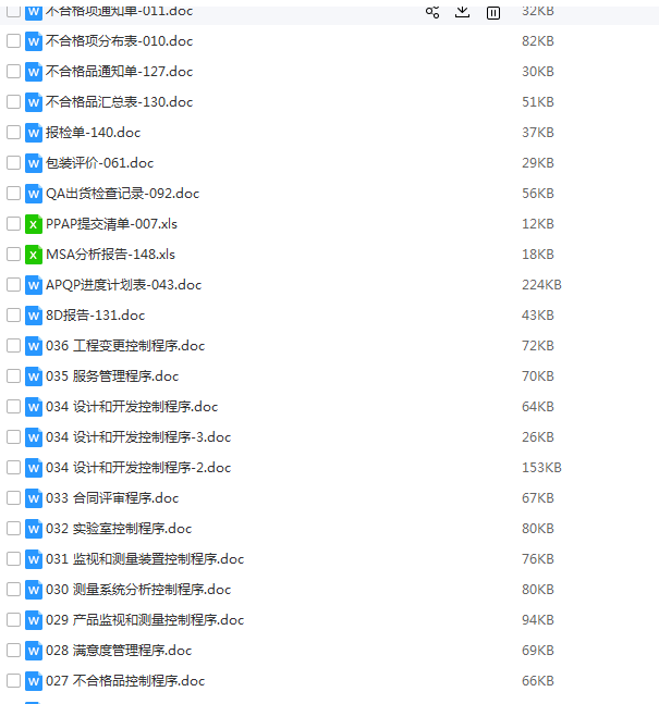 新版IATF16949体系审核标准TS换版16五大工具视频教程全套文件