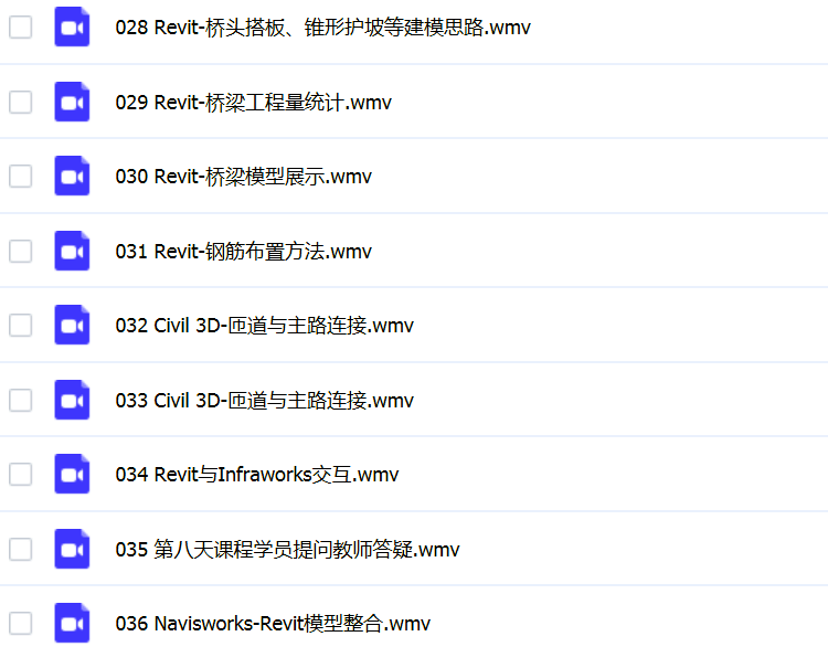 桥梁隧道道路BIM视频教程Dynamo Navisworks Revit Civil 3D建模