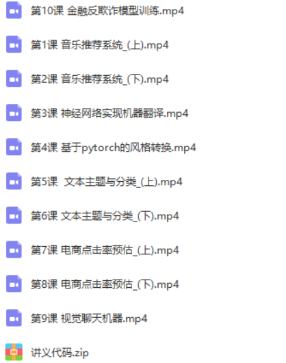 2018推荐系统项目实战/推荐系统算法/人工智能/用户画像视频教程