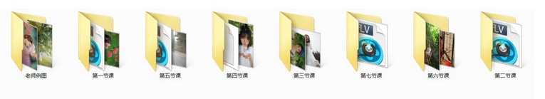 蝈蝈小姐古风摄影人像后期调色修图视频教程两季完整版带素材