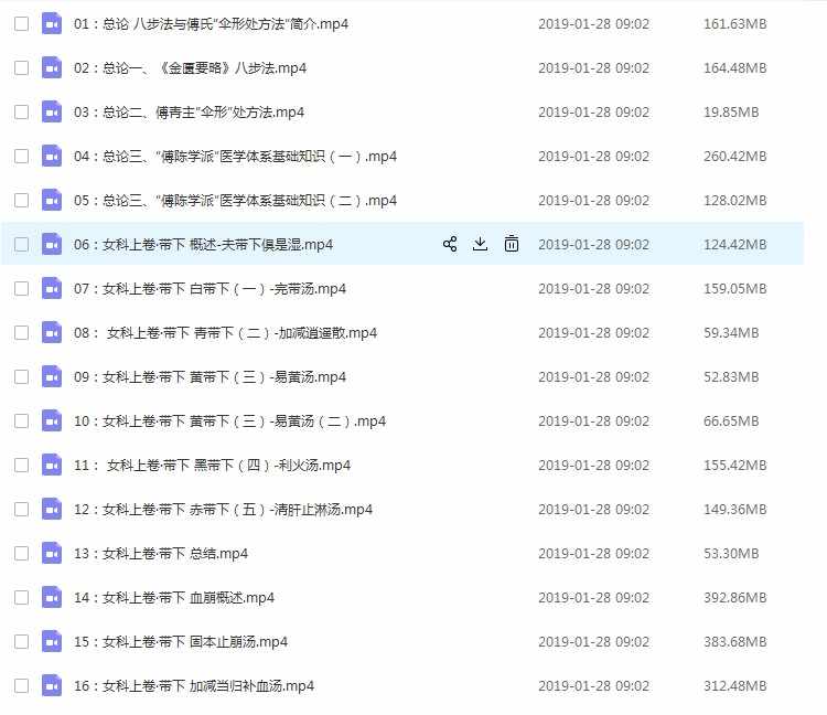 李成卫视频金匮要略八步法学懂傅青主妇女科应用中医教程讲座资料 - 宋马