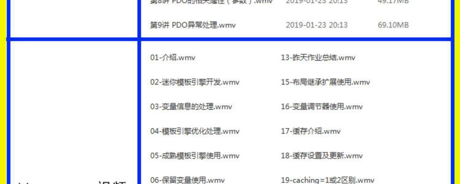 php视频教程2018全套从零基础thinkphp5开发项目实战教学课程